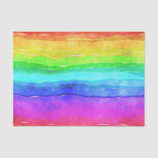 Rainbow Strips für Wasserfarben Seidenpapier (Vorderseite)
