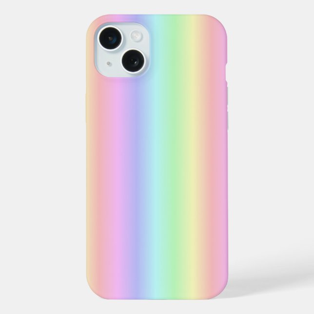 Rainbow Strips - Muster iPhone 15 Plus Hülle (Rückseite)