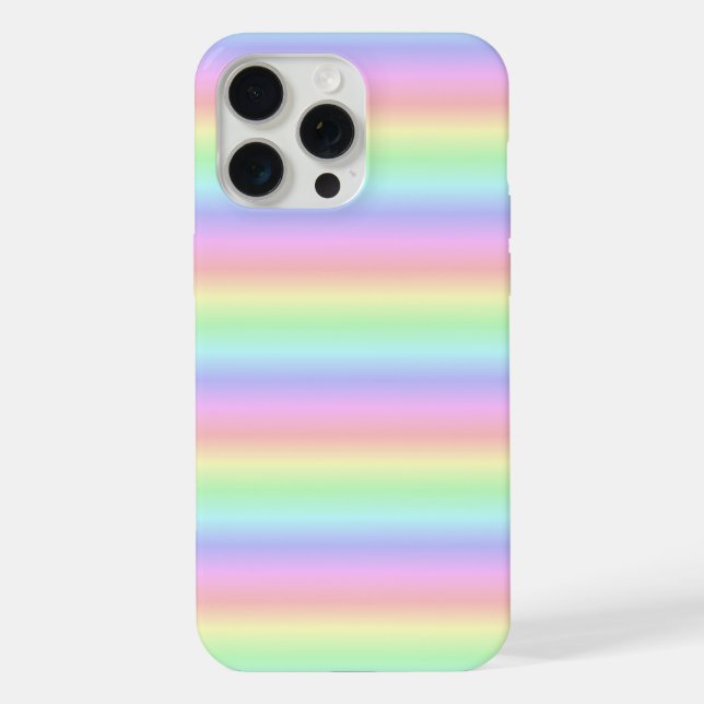 Rainbow Strips - Muster iPhone 15 Pro Max Hülle (Rückseite)