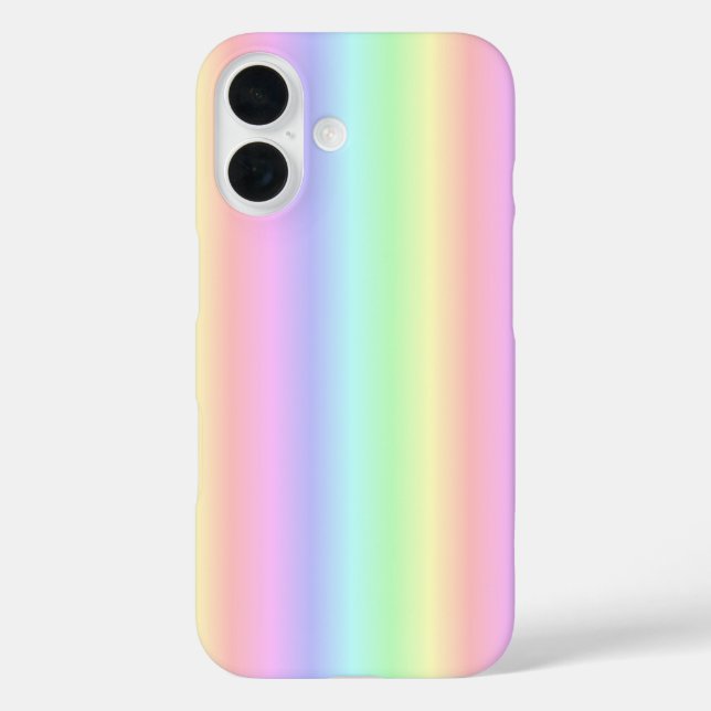 Rainbow Strips - Muster iPhone 16 Hülle (Rückseite)