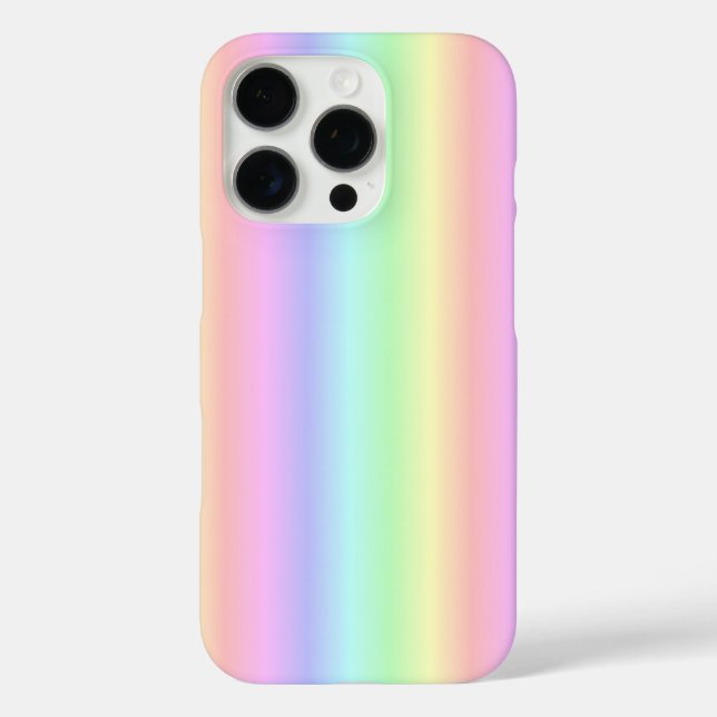 Rainbow Strips - Muster iPhone 16 Pro Hülle (Rückseite)