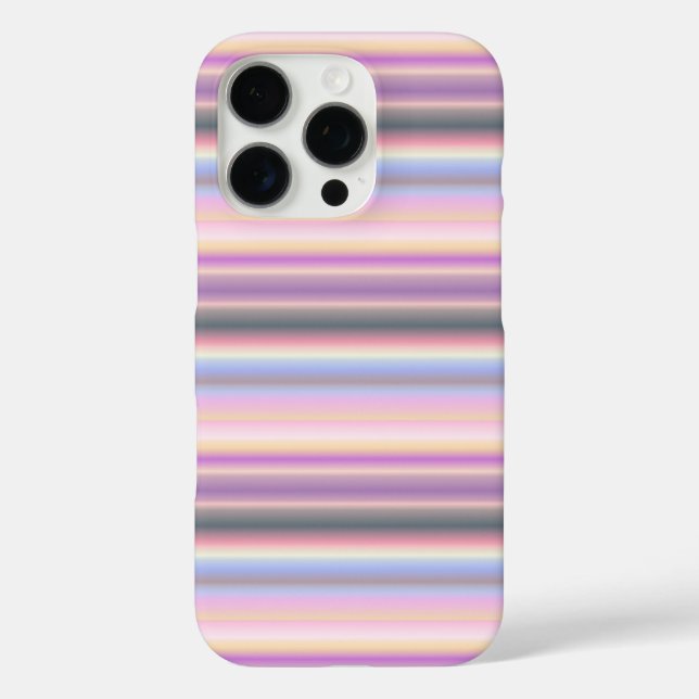 Rainbow Strips - Muster iPhone 16 Pro Hülle (Rückseite)