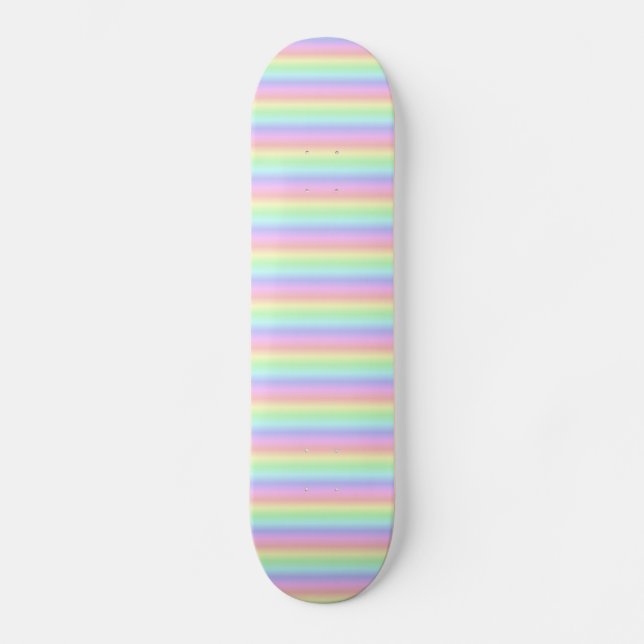 Rainbow Strips - Muster Skateboard (Vorderseite)