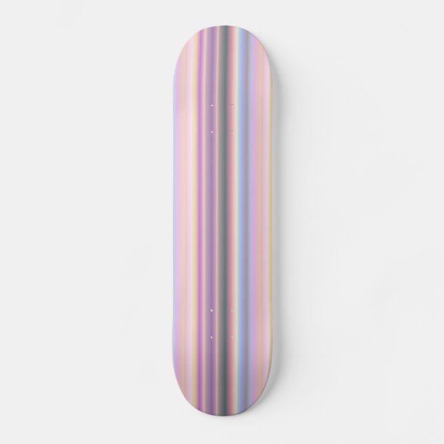 Rainbow Strips - Muster Skateboard (Vorderseite)