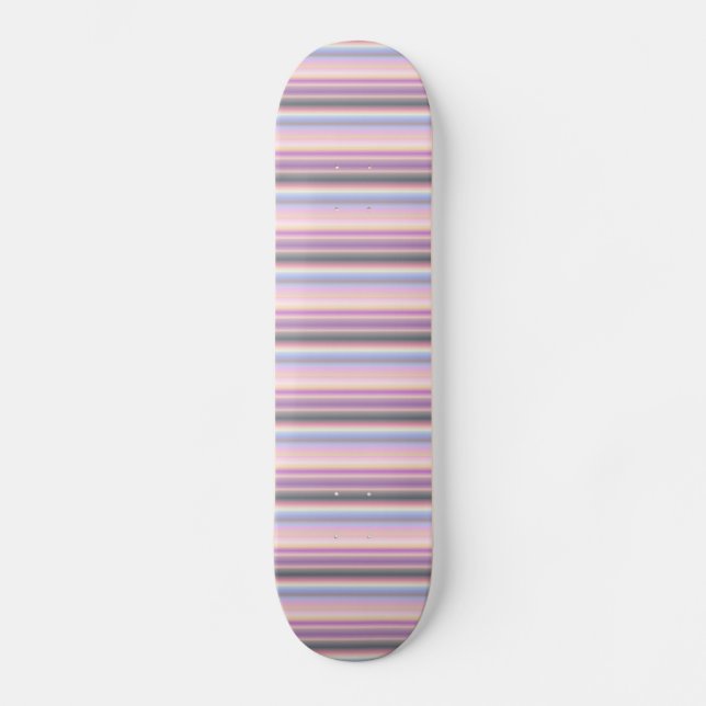 Rainbow Strips - Muster Skateboard (Vorderseite)