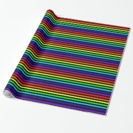 Rainbow Strips Wrapping Paper Geschenkpapier
