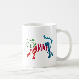 Rainbow-Stripteer-Kunst Kaffeetasse