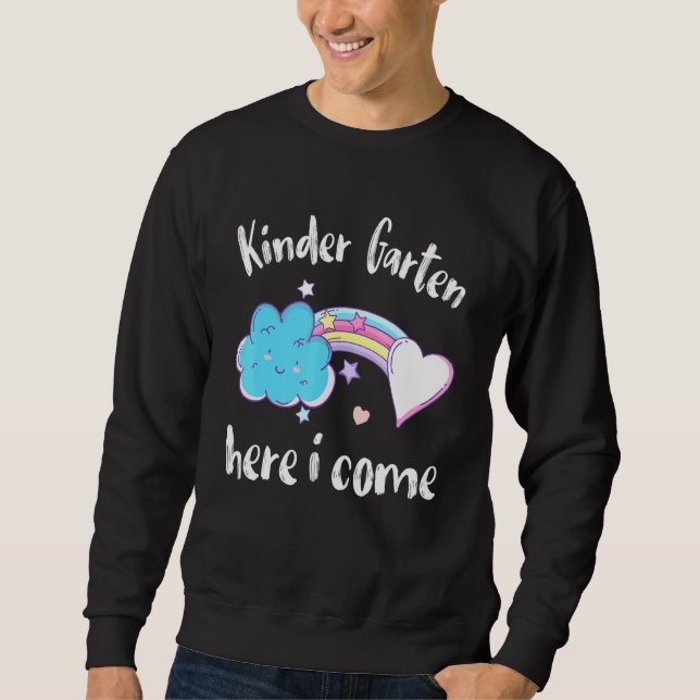 Rainbow Student Happy Back School Kindergarten ihr Sweatshirt (Vorderseite)