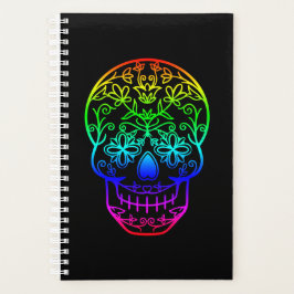 Rainbow Sugar Skull Planner Planer