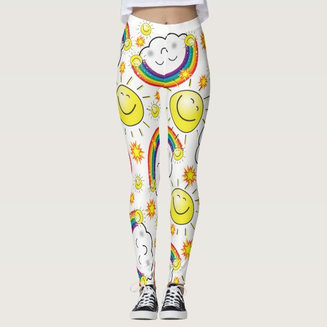 Rainbow Sun Leggings (Vorderseite)