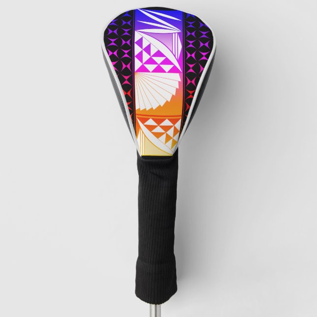 Rainbow Sunrise Golf Headcover (Vorderseite)