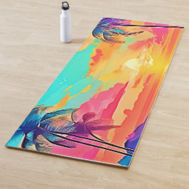 Rainbow Sunset Beach Yogamatte