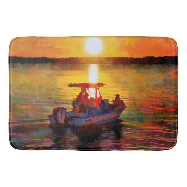 Rainbow Sunset on Hilton Head Bath Mat Badematte (Vorderseite)