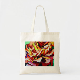 Rainbow Sunset Rosen Aquarell Originale Kunst Tragetasche