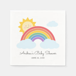 Rainbow Sunshine Baby Dusche oder Geburtstag Serviette