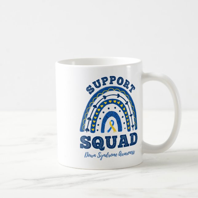Rainbow Support Squad Down Syndrome Awareness Kaffeetasse (Rechts)
