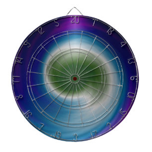 Rainbow Swirl abstrakte art 5 Dartscheibe