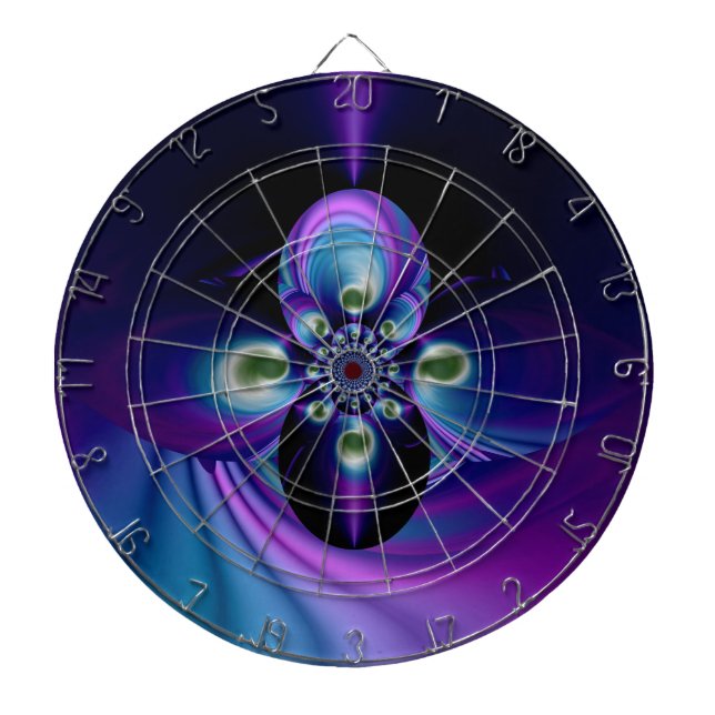 Rainbow Swirl abstrakte art 8 Dartscheibe (vorne)