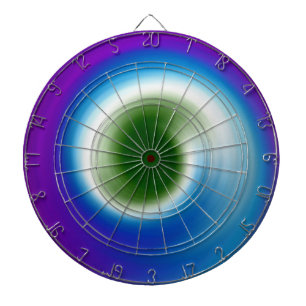 Rainbow Swirl abstrakte Kunst Dartscheibe