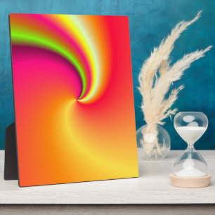 Rainbow Swirl Background Fotoplatte