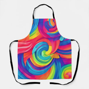 Rainbow Swirl Chaos Design Schürze