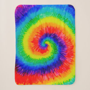 Rainbow Swirl Gefärbte Krawatte Alkoholtingenmale Sherpadecke
