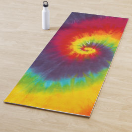 Rainbow Swirl Gefärbte Krawatte Groovy Cool Yogamatte
