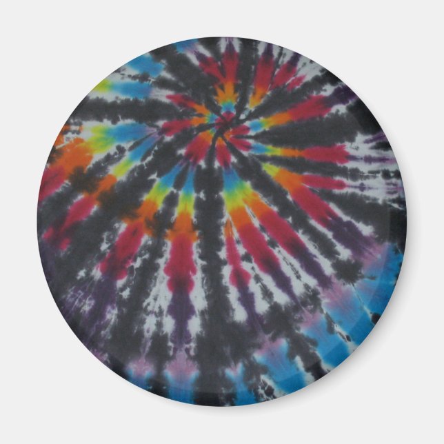 Rainbow Swirl Gefärbte Krawatte Magnet (Vorne)