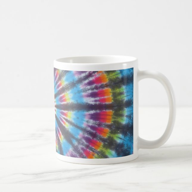 Rainbow Swirl Gefärbte Krawatte Tasse (Rechts)