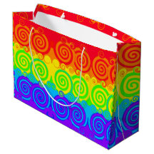 Rainbow Swirl-Geschenkbeutel