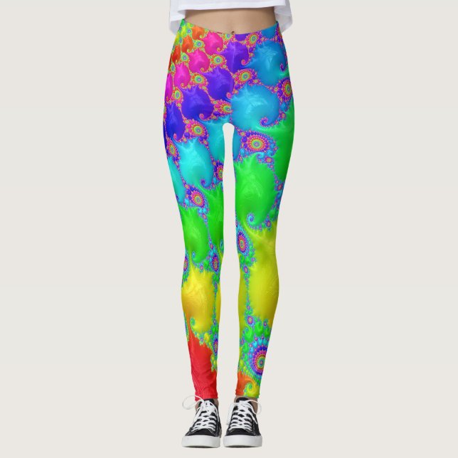 Rainbow Swirl Leggings (Vorderseite)
