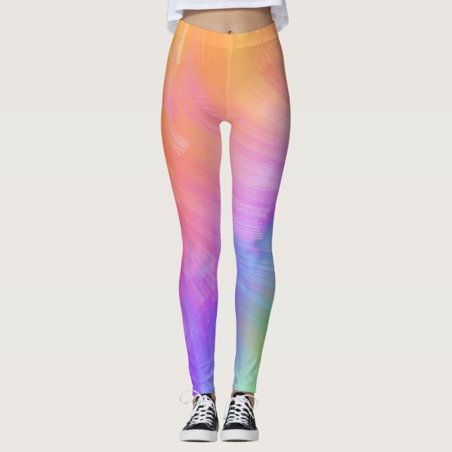 Rainbow Swirl Leggings (Vorderseite)