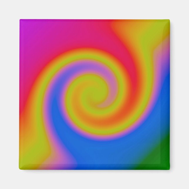 Rainbow Swirl Magnet (Vorne)
