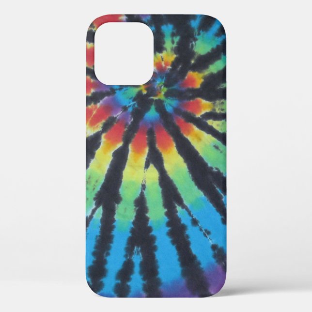 Rainbow Swirl Spiral Gefärbte Krawatte PhatDyes Case-Mate iPhone Hülle (Rückseite)