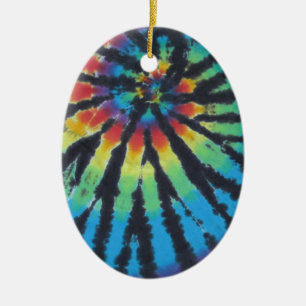 Rainbow Swirl Spiral Gefärbte Krawatte PhatDyes Keramikornament