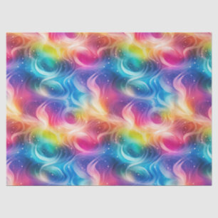 Rainbow Swirl Stardust Decoupage Seidenpapier