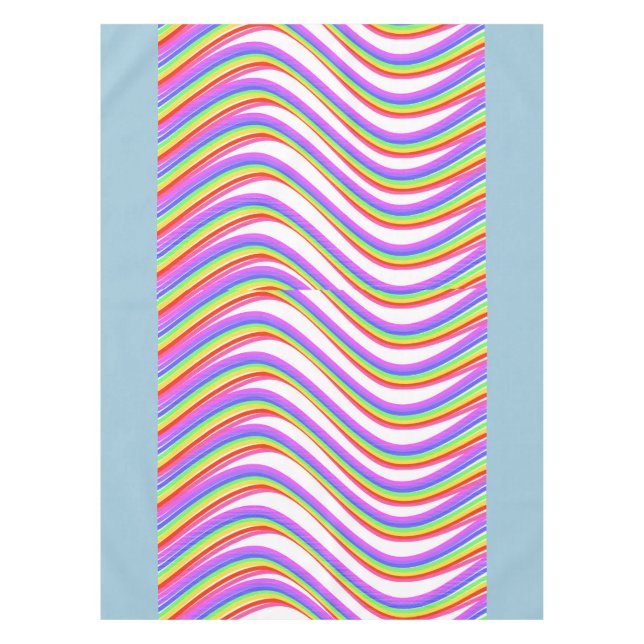 Rainbow Swirl Tischtuch Tischdecke (Vorderseite)