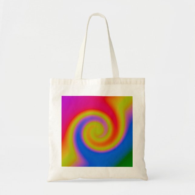 Rainbow Swirl Tragetasche (Vorne)