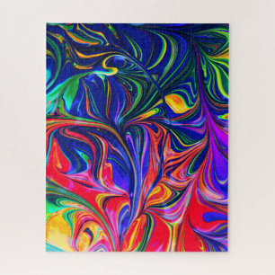 Rainbow Swirl Trippy Glow Stick