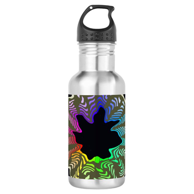 Rainbow Swish Water Flasche Edelstahlflasche (Vorderseite)