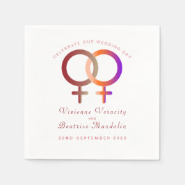 Rainbow-Symbole Serviette