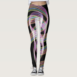 Rainbow Taffy Candy Two Leggings