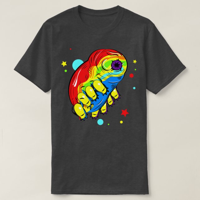 Rainbow Tardigrade T-Shirt (Design vorne)