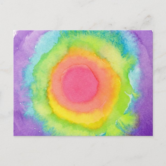 Rainbow-Target-Postkarte Postkarte (Vorderseite)