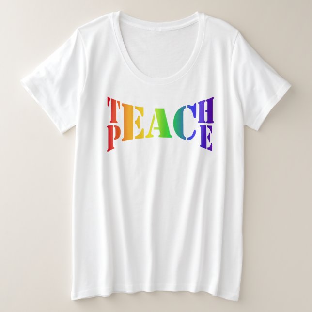 Rainbow Teach Peace (Design devant)