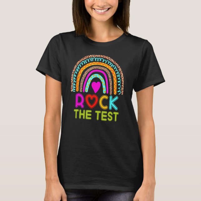 Rainbow Teacher Testing Day T-Shirt (Vorderseite)