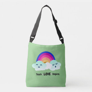 Rainbow Teacher Tragetaschen Mit Langen Trägern