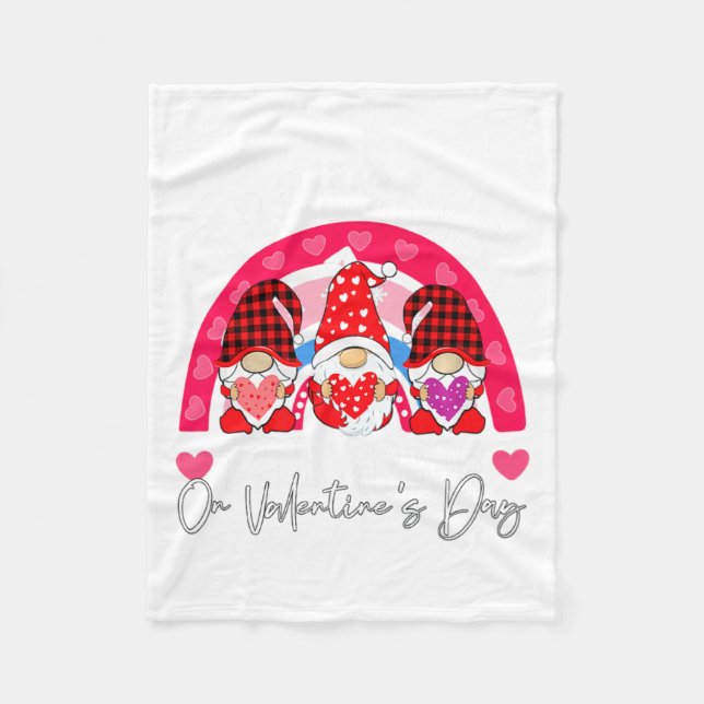 Rainbow Teaching 12th Grade On Valentines Day Tea  Fleecedecke (Vorderseite)