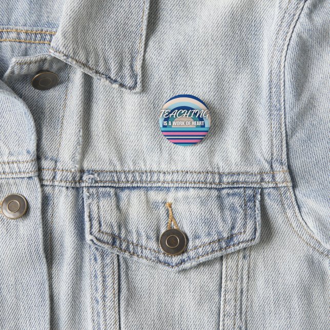 Rainbow Teaching ist ein Werk des Herzens Button (Beispiel)