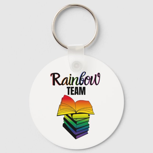 Rainbow-Team-Schlüsseltor Schlüsselanhänger (Vorderseite)
